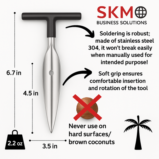 *COMING SOON* Stainless Steel Coconut Opener – Safe & Easy
