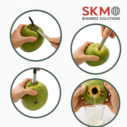 *COMING SOON* Stainless Steel Coconut Opener – Safe & Easy