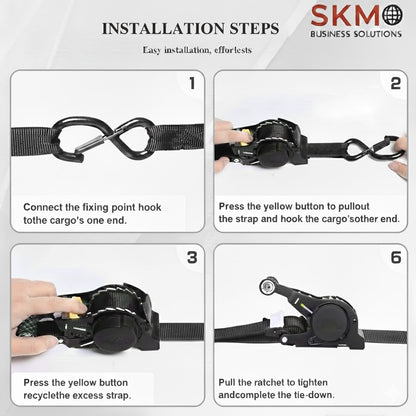*COMING SOON* TUFFSTRAP – Automatic Retractable Ratchet Strap (2-Pack)
