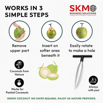 *COMING SOON* Stainless Steel Coconut Opener – Safe & Easy